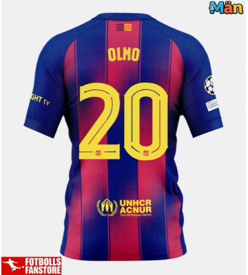 Barcelona Dani Olmo #20 Hemmatröja 2025-26 Kortärmad
